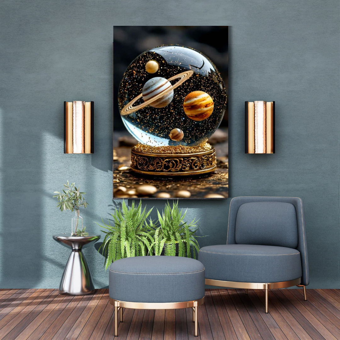 Kanvas Tablo Dijital Baskı Astroloji Tablosu Salon Duvar Tablosu