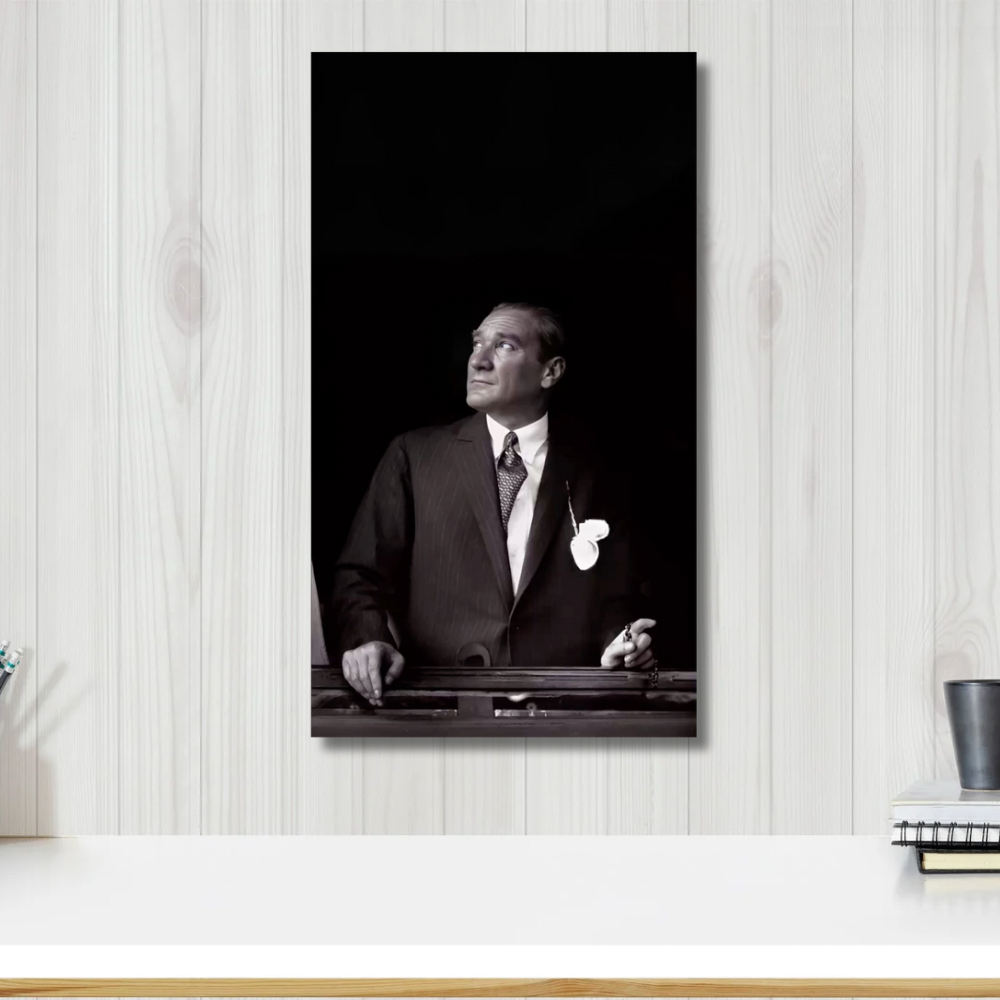 Kanvas Tablo Dijital Baskı Klasik Atatürk Tablo Salon Duvar Tablosu