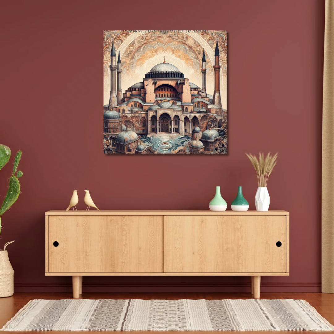 Kanvas Tablo Dijital Baskı Ayasofya Tablosu Salon Duvar Tablosu