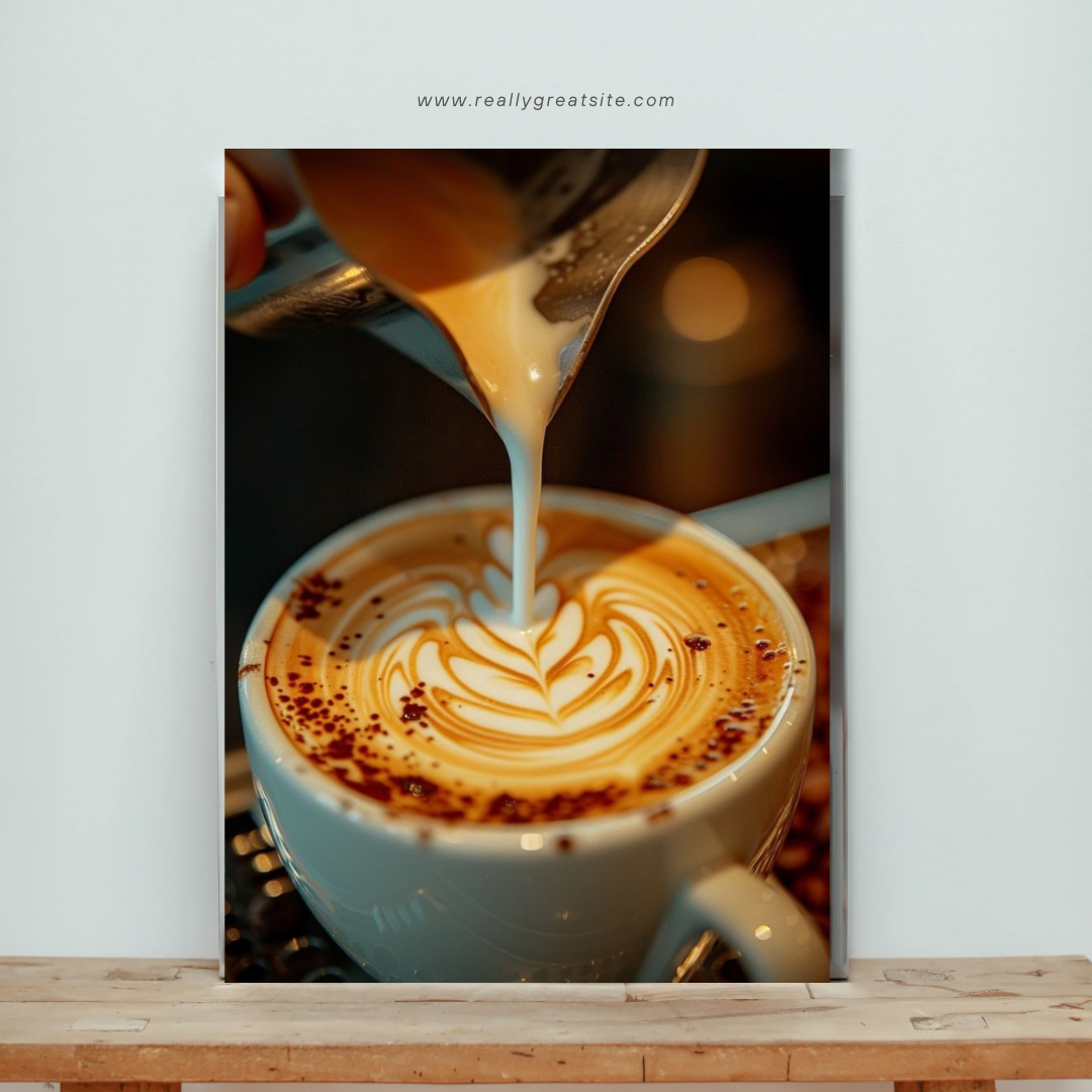 Kanvas Tablo Dijital Baskı Espresso Kafe Tablosu Salon Duvar Tablosu